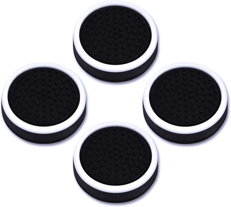 Sunmike PS Portal Thumb Grips Black, Full Protection Analog Stick Cover Silicone Joystick Caps Anti-Scratch & Anti-Slip Thumbstick Replacement Thumb Grips Caps PS Portal Accessories (4 Pcs) - Black - Image 1
